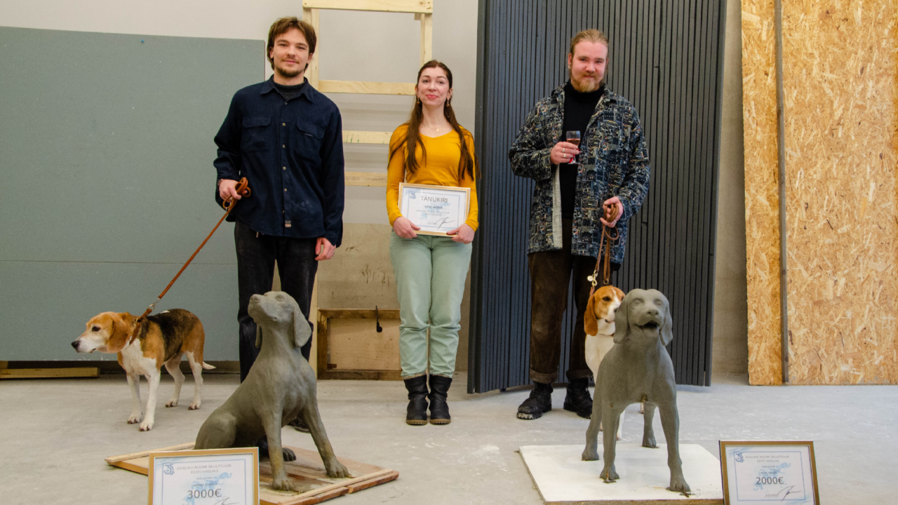 Galerii: Eesti Kunstiakadeemia ja Eesti Kennelliit kuulutasid välja eesti hagija skulptuuri konkursi võitjad thumbnail